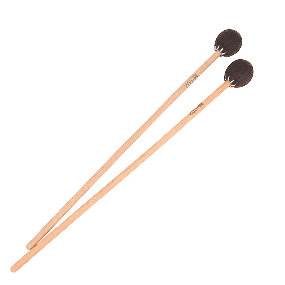 

2 Pcs Maple Drumsticks Musical Instrument Accessories Mallets Keyboard Marimba Hammer Soft