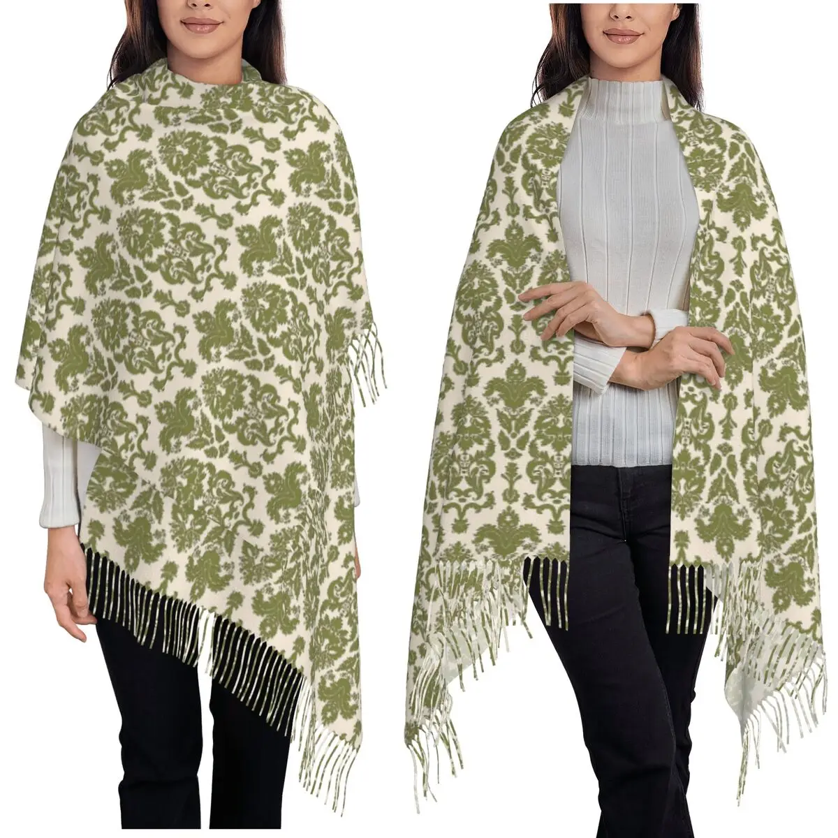 The Sound Of Music The Von Trapp Curtain Drapes Scarf Tassel Scarves for Women Soft Warm Shawls and Large Fall Winter Shawl Wrap