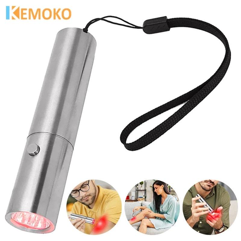 

Мини-устройство KEMOKO, ручка со светодиодной подсветкой, красный свет, фототерапия, физиотерапия, облегчение боли в коже, здоровье кожи, облегчение боли в области суставов