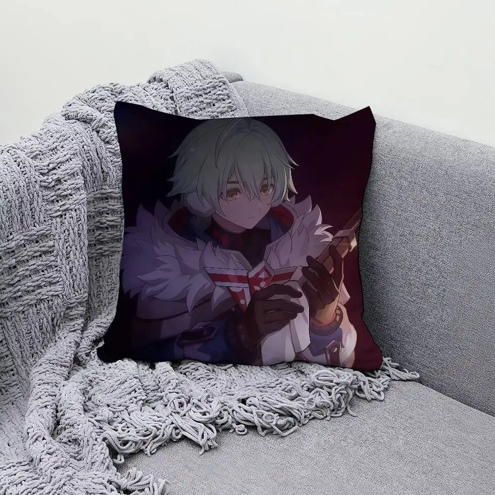 Genshin Impact ALYOSHA 30x30cm 45x45cm Pillow Case Decor Protective Covers Comfortable Soft For Sofa Living Room Home Office
