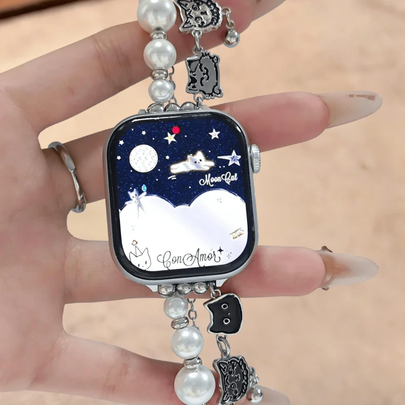 

1 piece of high-end minimalist style watch strap compatible with iWatch strap 38mm 40mm 41mm 42mm 44mm 45mm 49mm fashionable han