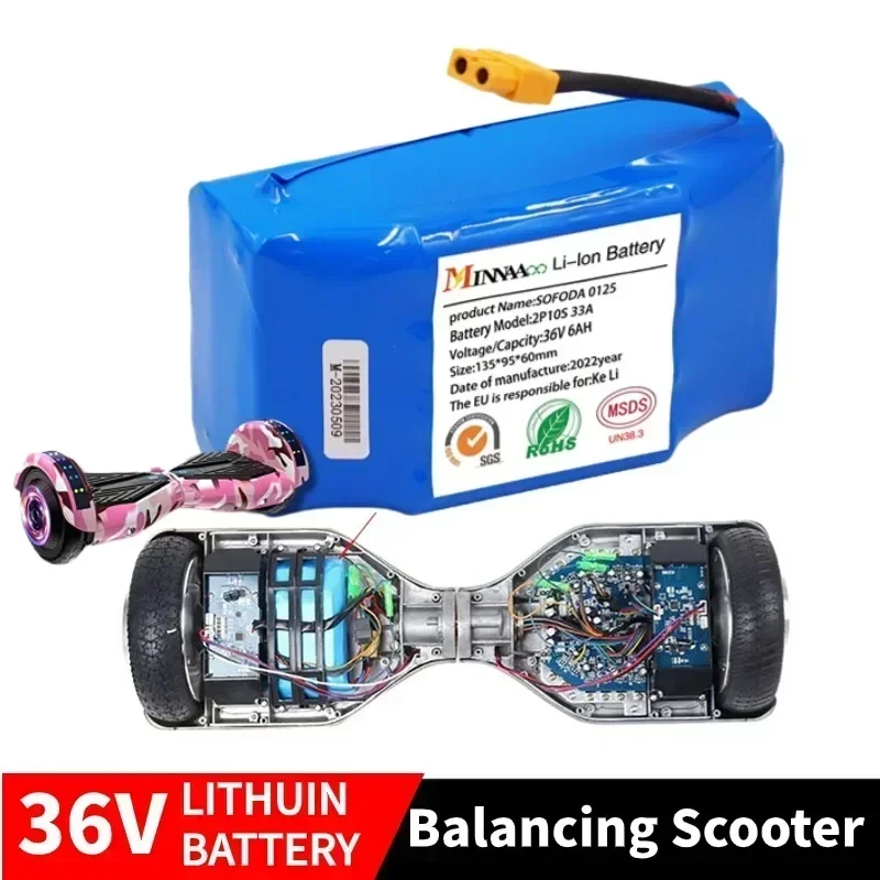 

Upgrade 36V 12000mAh Rechargeable Li-ion Battery Pack For Electric Self Balance Scooter Hoverboard Unicycle