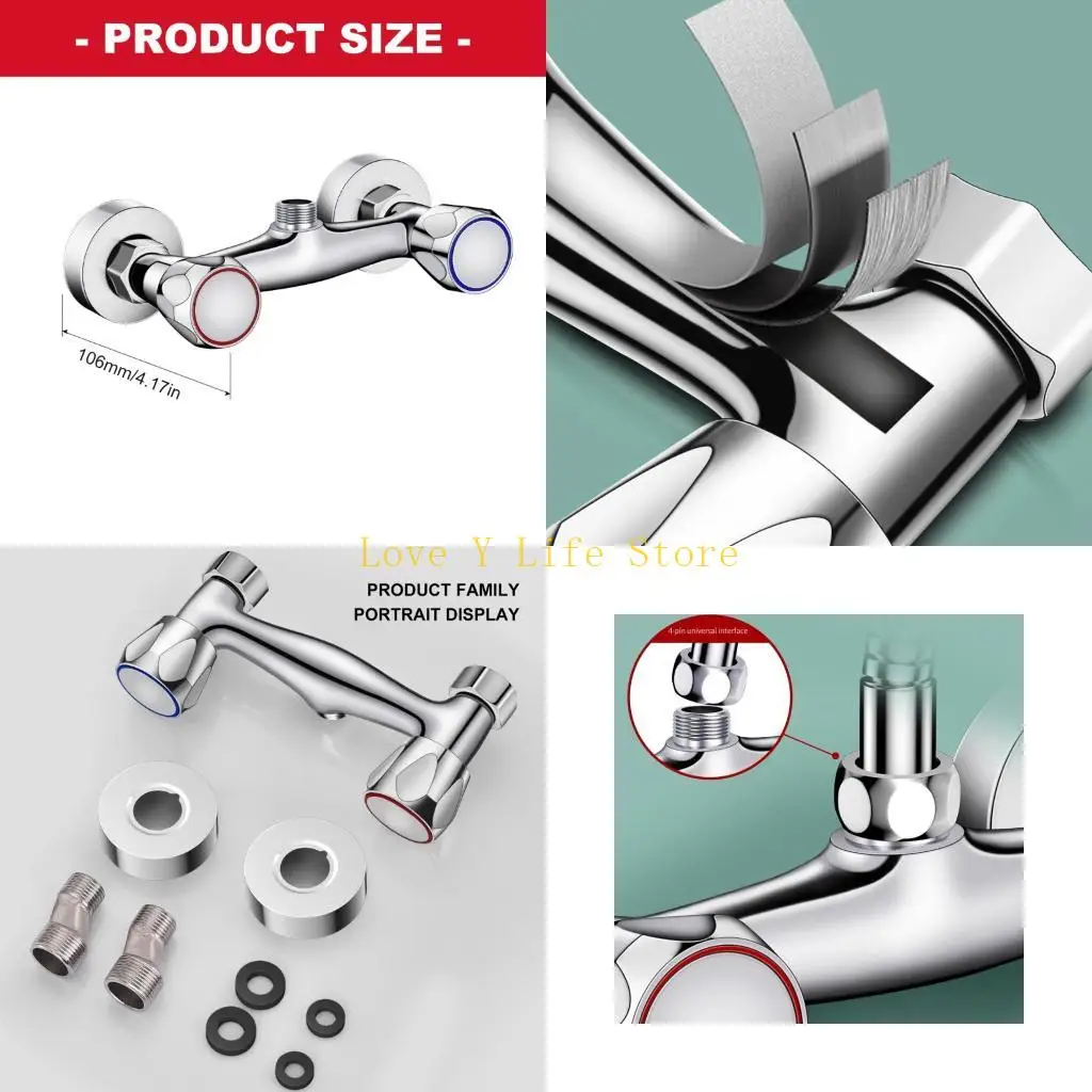 

L74C Современный настенный смеситель для ванной комнаты с регулированием горячей и холодной воды