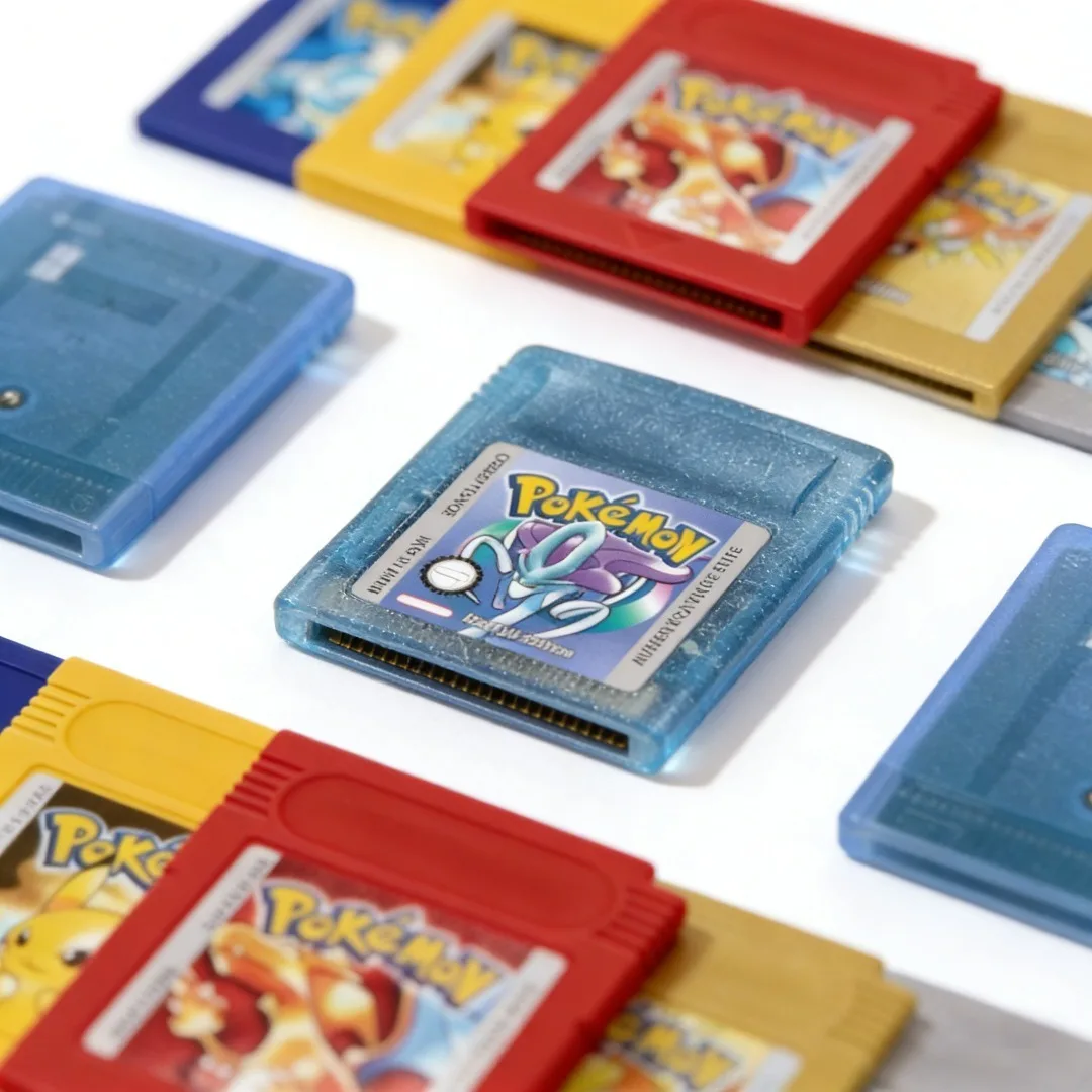 5 Languages Version Pokémon16-bit Game Video Game Cartridge Console Card Red Blue Crystal Golden Green Silver Yellow