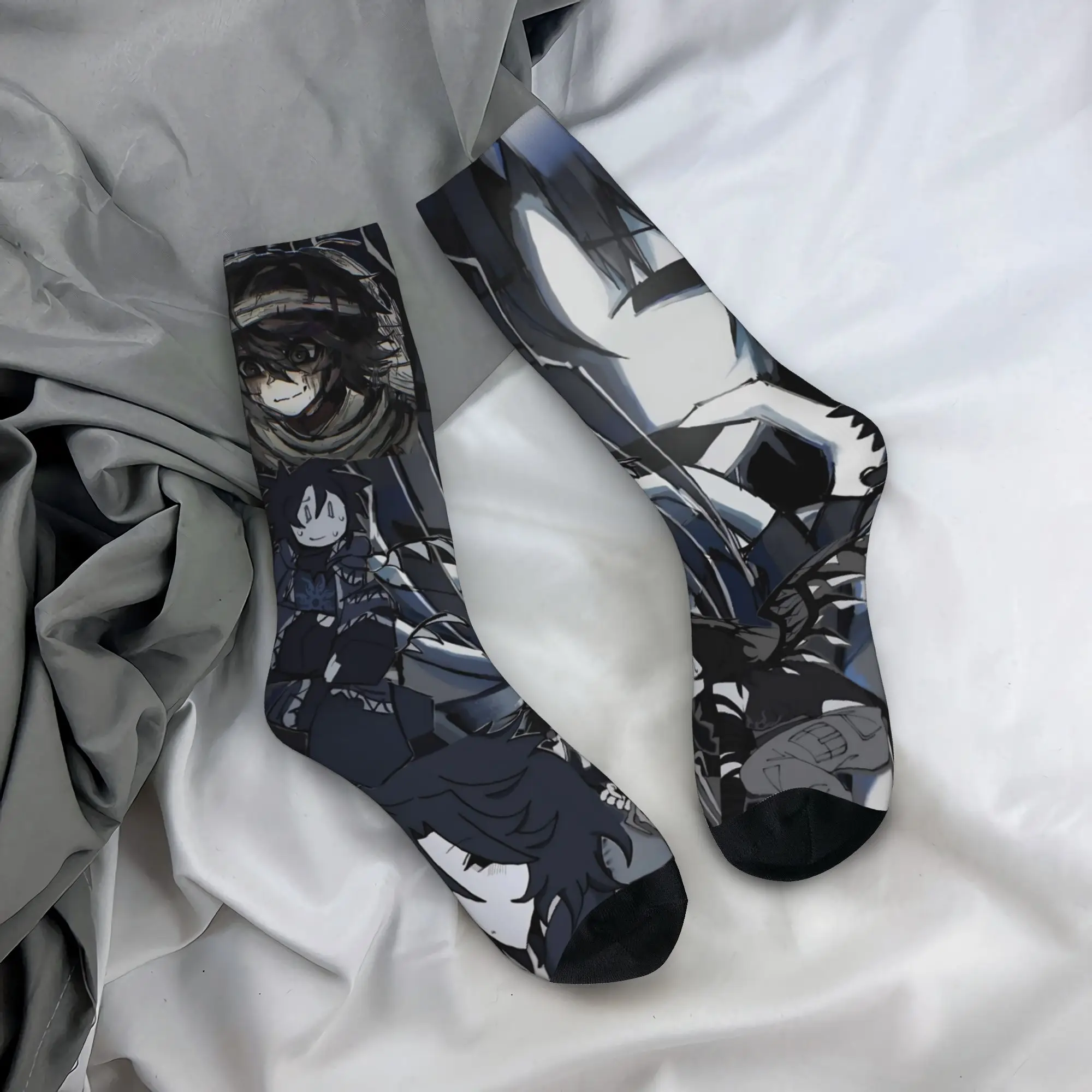 Winter Warm Hip-hop Women Men Azuretime Anime Azure Two Time Socks  Breathable Football Socks