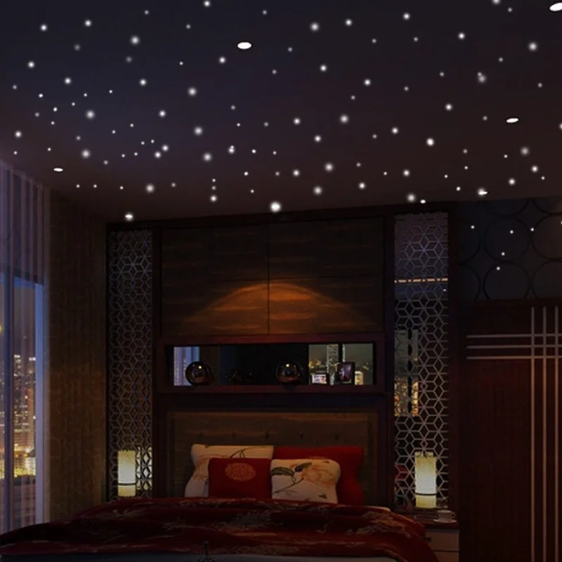 Luminous Wall Stickers Wall Decor Glow In The Dark Star Vinyl Sticker for Kid Room Creative Fluorescent Party Decoration