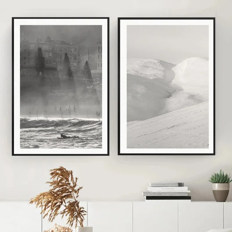 Landscape Photography Mountains Fjords Sunrise Winter Posters Prints Canvas Printing Wall Art Picture for Living Room Home Decor