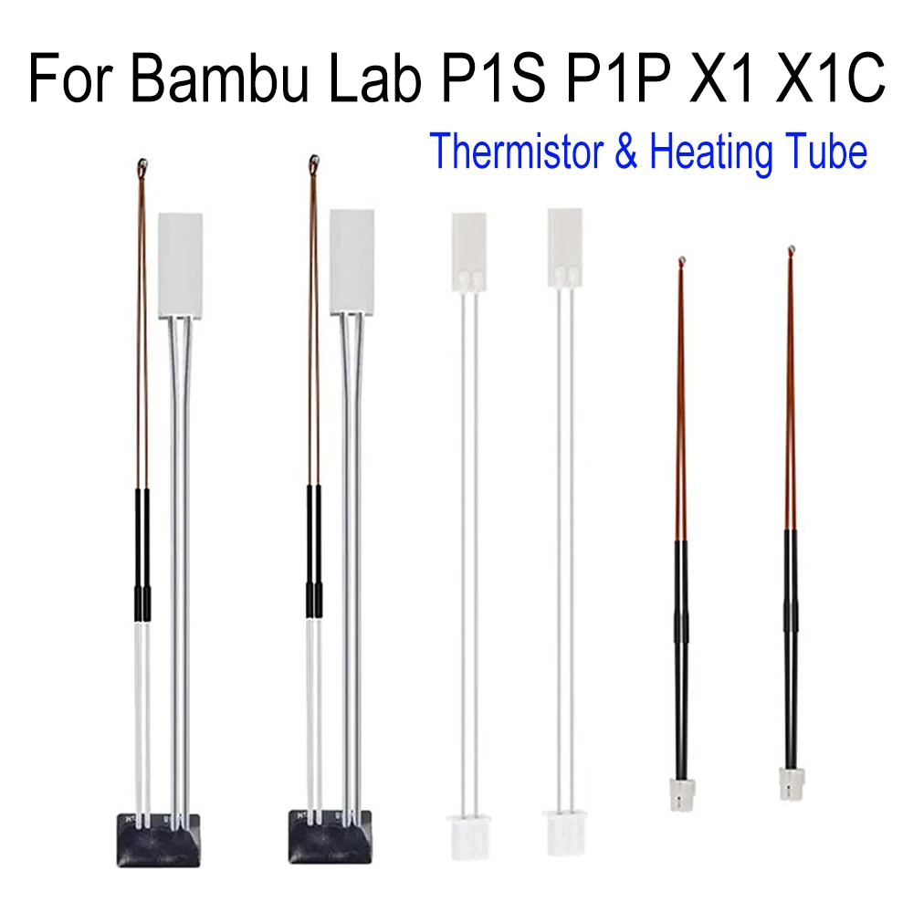 

Термистор P1S P1P NTC100K для Bambu Lab X1, нагревательная трубка, керамический картридж, нагреватель для Bambulabs X1 Carbon P1P, детали термистора