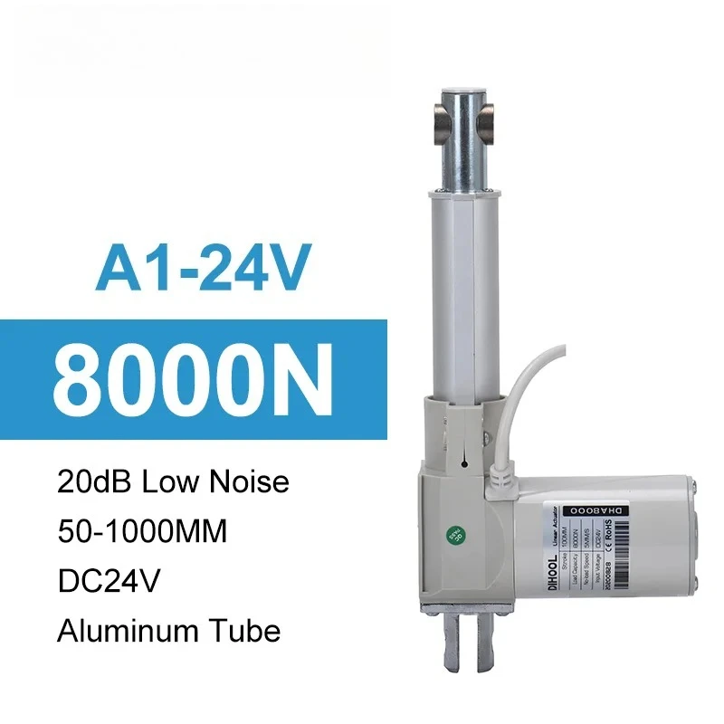 Linear Electric Actuator Telescopic Rod DC24V 600mm 400mm Stroke 8000N Thrust Motor Controller Window Openner Automatic Door