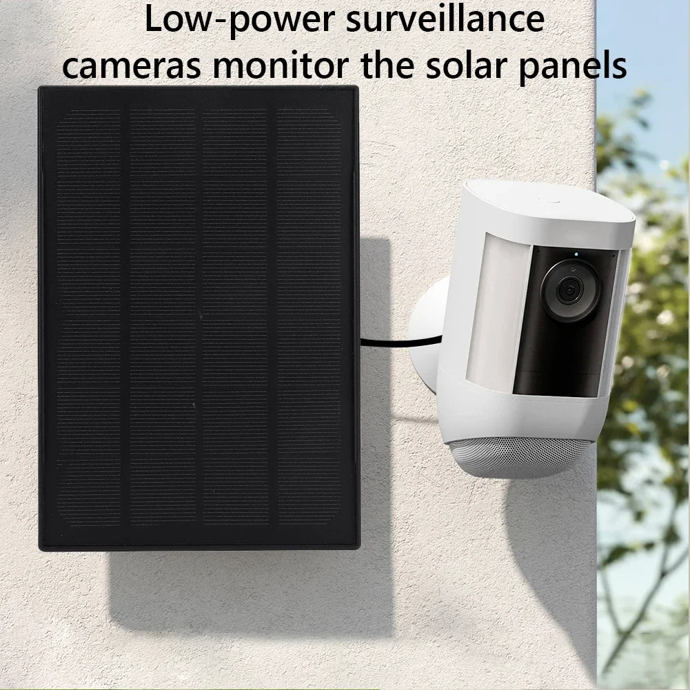 

3W 6V Solar Panel Charger 360° Adjustable Wall Mount Camera Solar Panel 9.8Ft Charging Cable for Ring Eufy Blink Arlo Camera