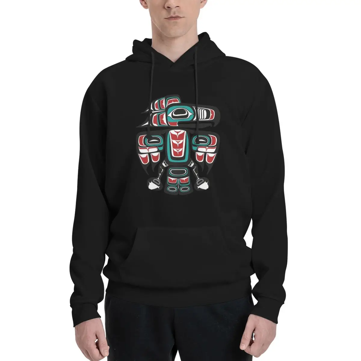 Haida Tlingit Native Raven Totem Hoodies Men's Women Casual Pullover Sweatshirt Hip Hop Long Sleeve Clothing Autumn Winter