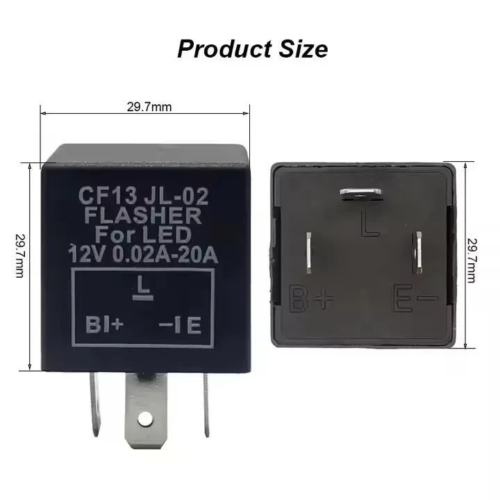 CF13 JL-02 ONEGOL 3 Pin Sealed Motorcycle LED Flasher Car Relays Blinker Turn Signal 12V Relay LED Bulbs Indicator