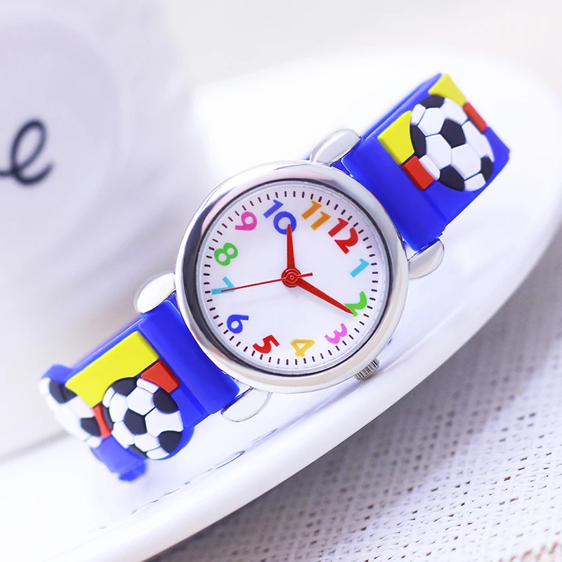 famous brand chaoyada children\'s 3D football silicone watches 3-12ages kids students reloj niño montre enfant garçon watches