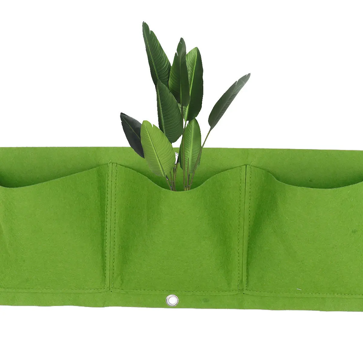 Vertical Wall Hanging Plant Bag – 3-Pocket Felt Grow Bag for Balcony, Apartment, Nursery & Space-Saving Gardening