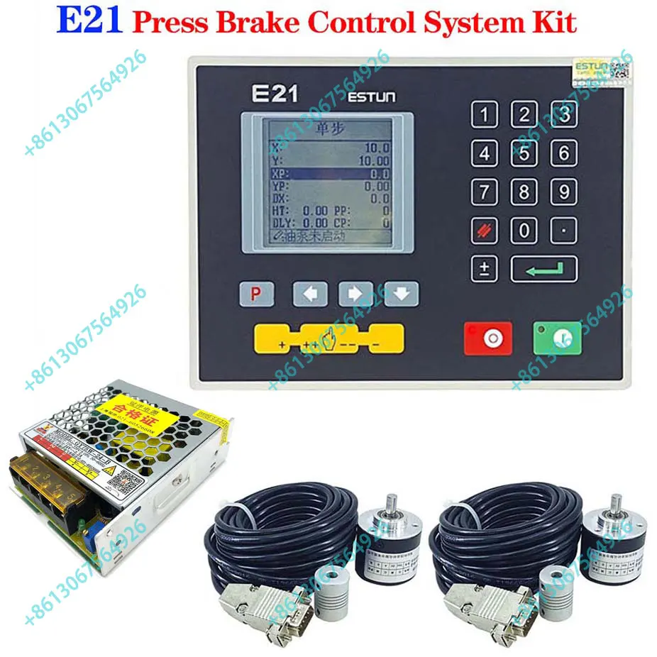 Estun E21 hydraulic bending machine CNC controller supports single-step/multi-step programming and can customize the control box