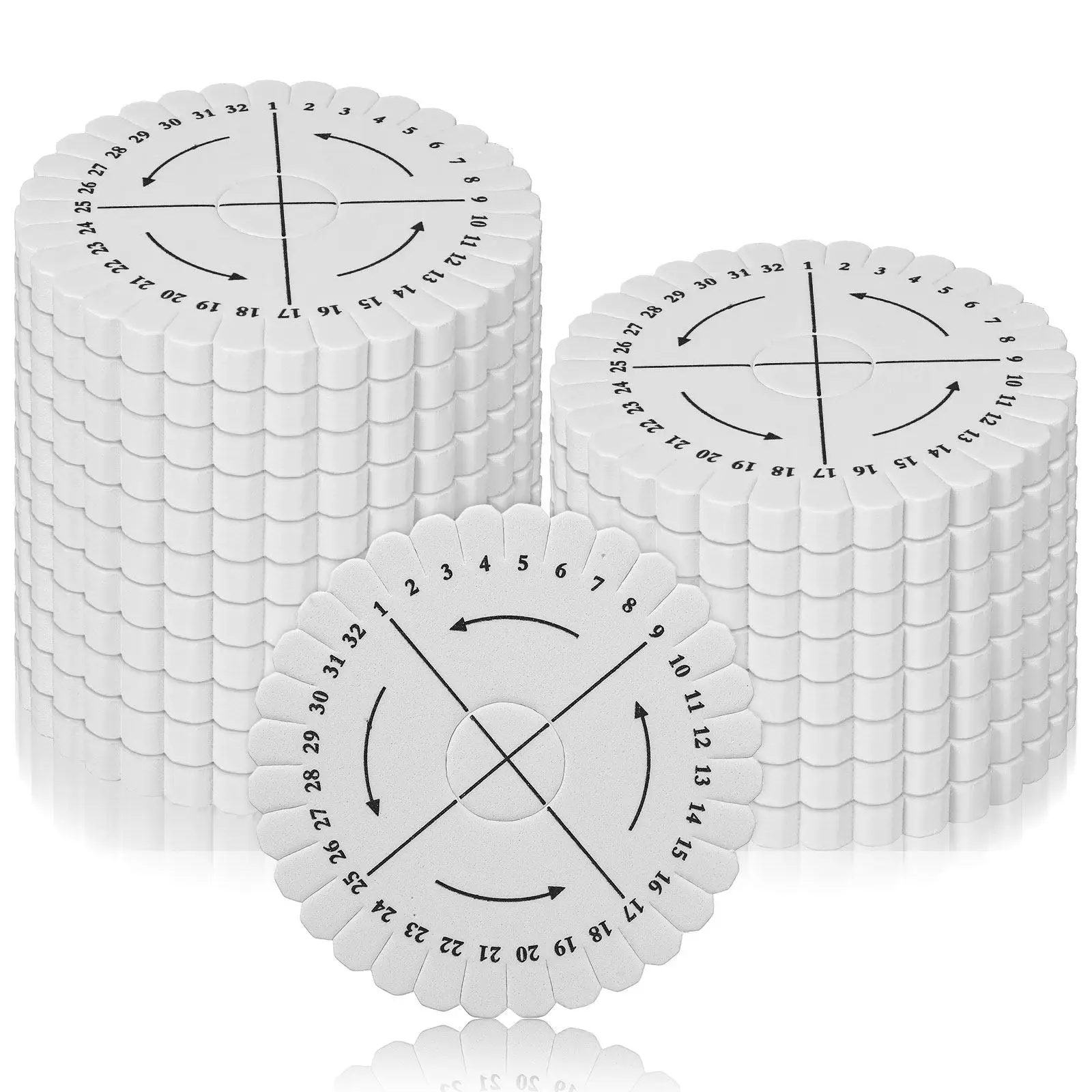Flexible 32-Slot Friendship Bracelet Braiding Disc Hand Weaving Auxiliary Tool Portable Beginner Friendly Embroidery Thread