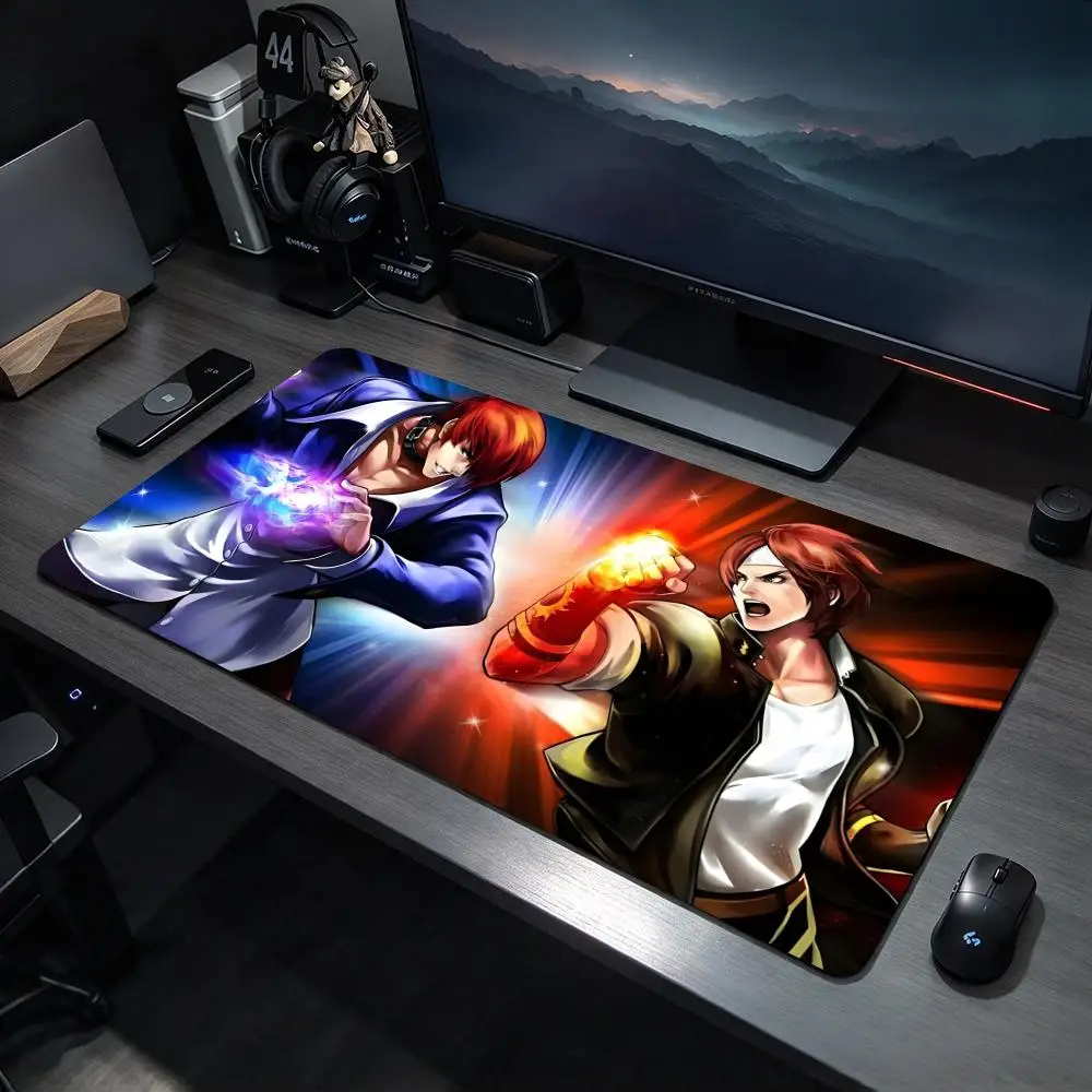 Fighting Game T-The King Of Fighters Mouse Pads Large Gaming Mousepad Desk Mat Non Slip Bottom Featuring Stitched Edges