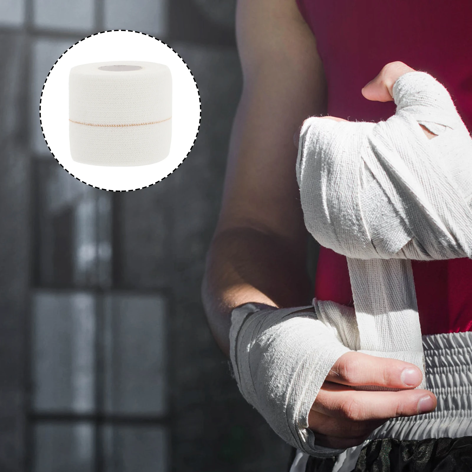 

Elastic Bandage Wrap Sports Protective Tape Non-Woven Fabric Self-Adhesive For Knee Elbow Support Compression Bandages Exercise