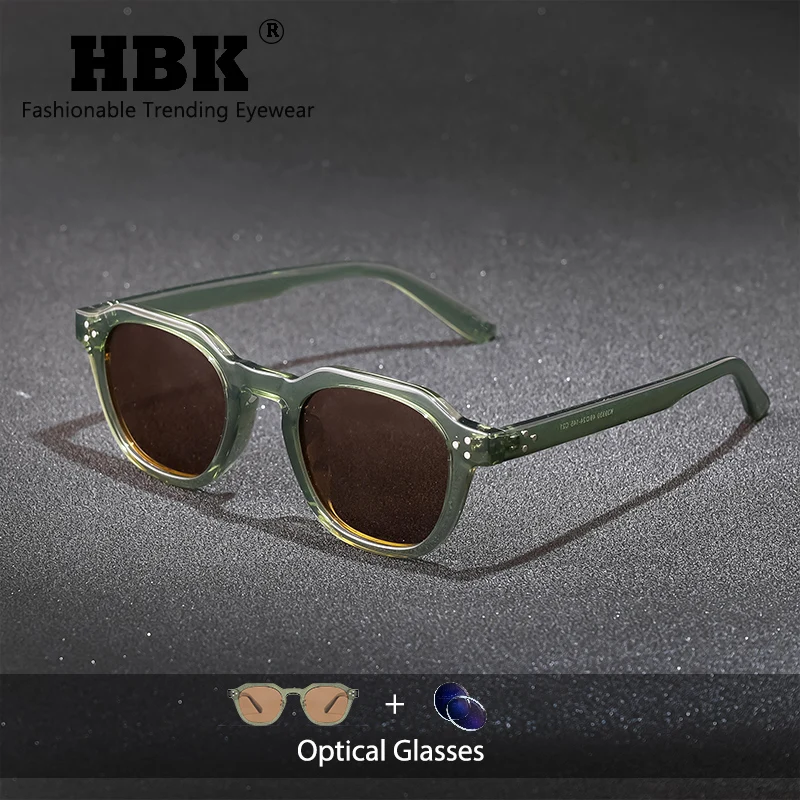 

HBK Retro Men Optical Sunglasses High Quality Tr90 Frame Custom Prescription Sunglasses Women Outdoor Travel Glasses