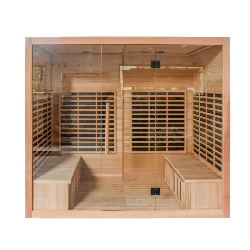 

Multi-person sauna room for 4 people, red cedar, light wave room, smart sauna room, indoor