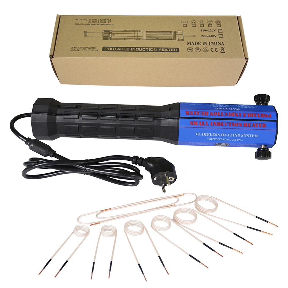 1300 واط المغناطيسي جهاز تسخين حثي عدة السيارات عديمة اللهب الحرارة التعريفي آلة التدفئة 8 لفائف أداة إصلاح السيارات