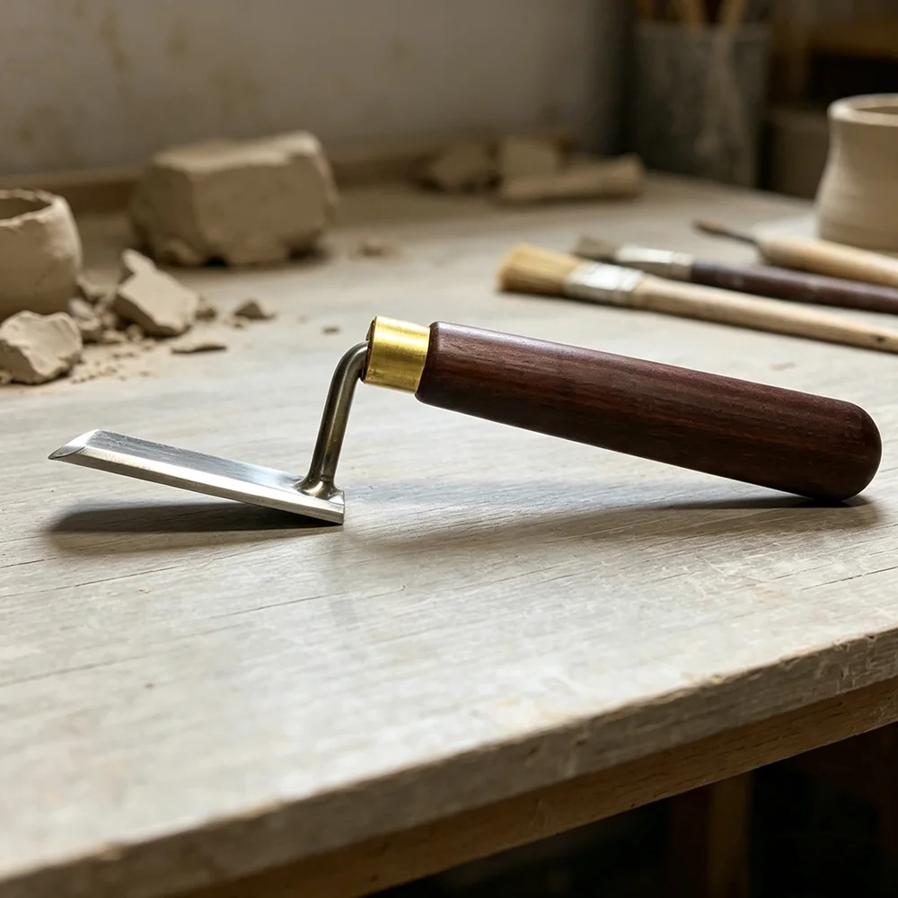 1 Stück Hochwertiger Schwanenhals-Holzschaber, Weißer Stahlmeißel, Präzisions-Handwerkzeug für Holzbearbeitung, Detaillierung, Trimming & Polieren – Detail 6
