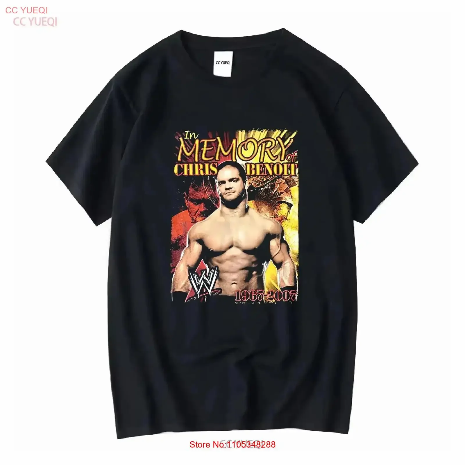 Chris Benoit T-Shirt, Wrestler, Boxer, alle Größen S 5Xl, Ar549, Vintage, gewaschen, bequeme Designerkleidung, leicht weich, Vintage