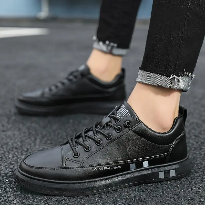 Fashion Men\'s Sneakers White Women And Men Shoes Platform Black Couple Flats Tenis Masculino Zapatillas Mujer Plus Size