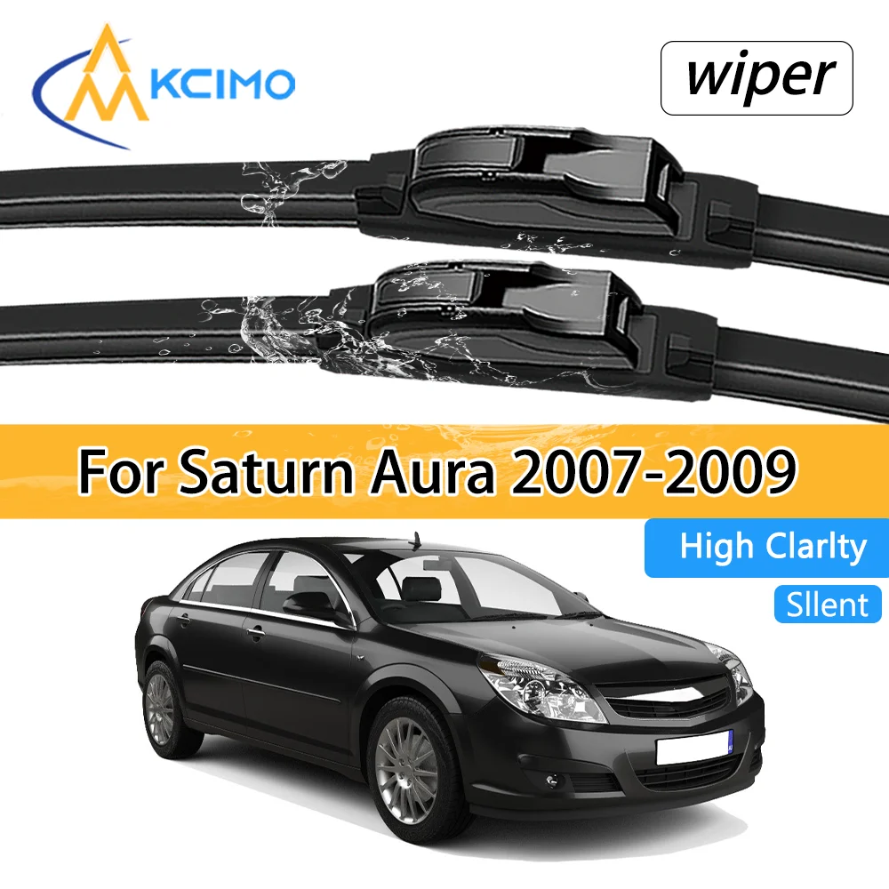 2Pcs Car Front Wiper Blades For Saturn Aura 2007-2009 Crystal Clear Visibility & Enhanced Driving Safety