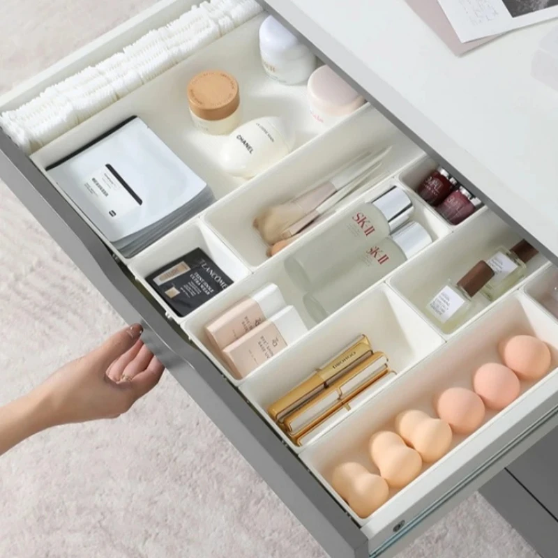 Spliceable Dressing Table Storage Rack Unlimited Desk Drawer Organizers Set Built-in Separator Bathroom Storage Makeup Organizer