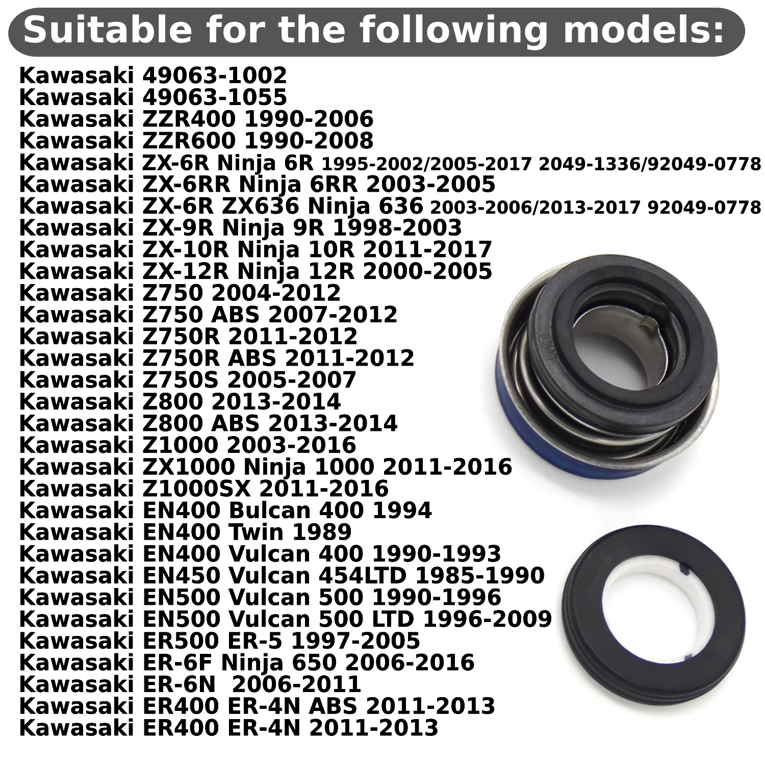 Motorcycle Water Pump Mechanical Seal For Kawasaki EN450 Vulcan