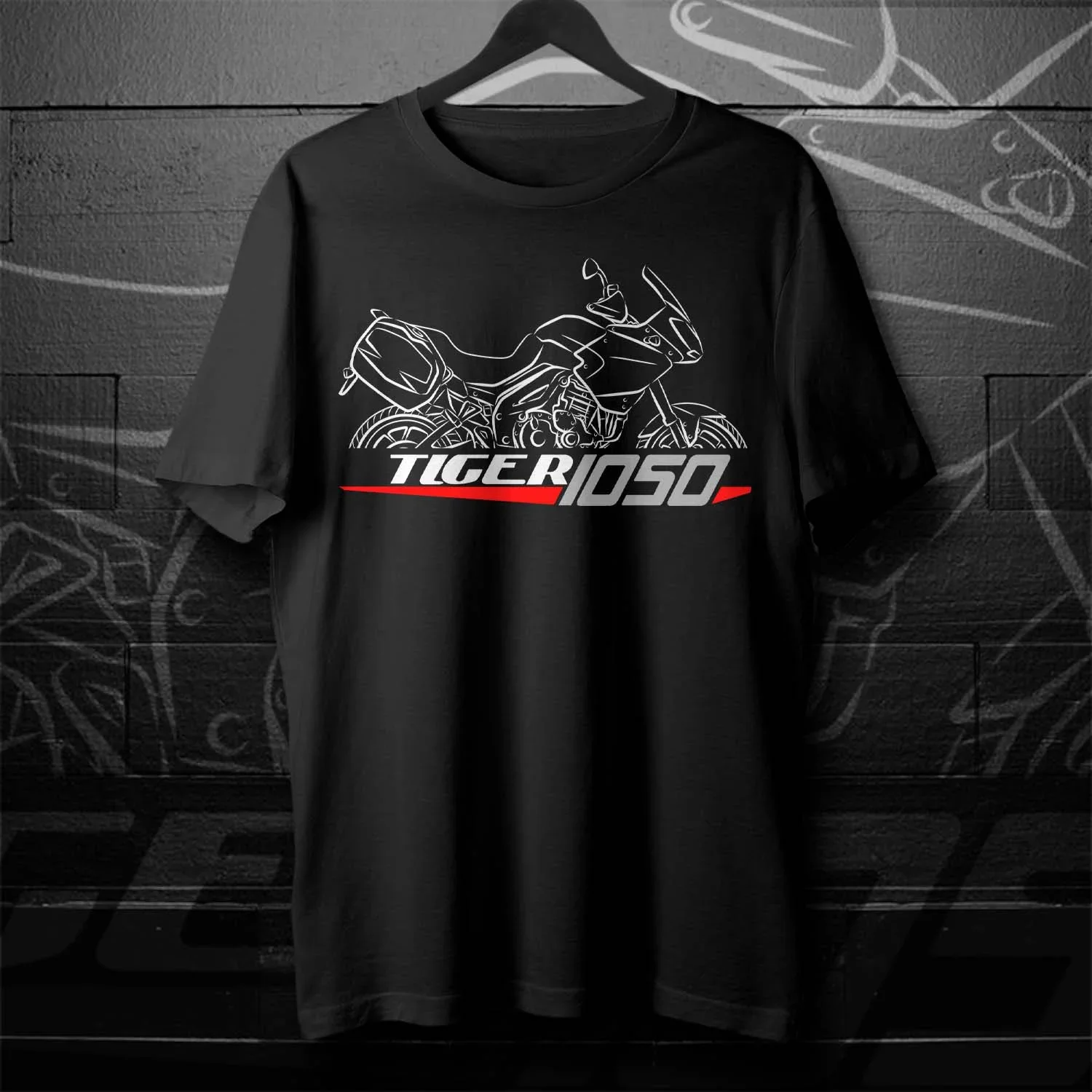 2009-2021 Models British Tiger Sport 1050 Motorcycle T-Shirt 100% Cotton O-Neck Short Sleeve Casual Mens Tee Rider Streetwear