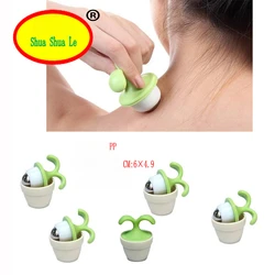 Cervical Massager Balls Manual Massage of The Head Cervical Acupoints Potted Plants Shapes Massage Balls