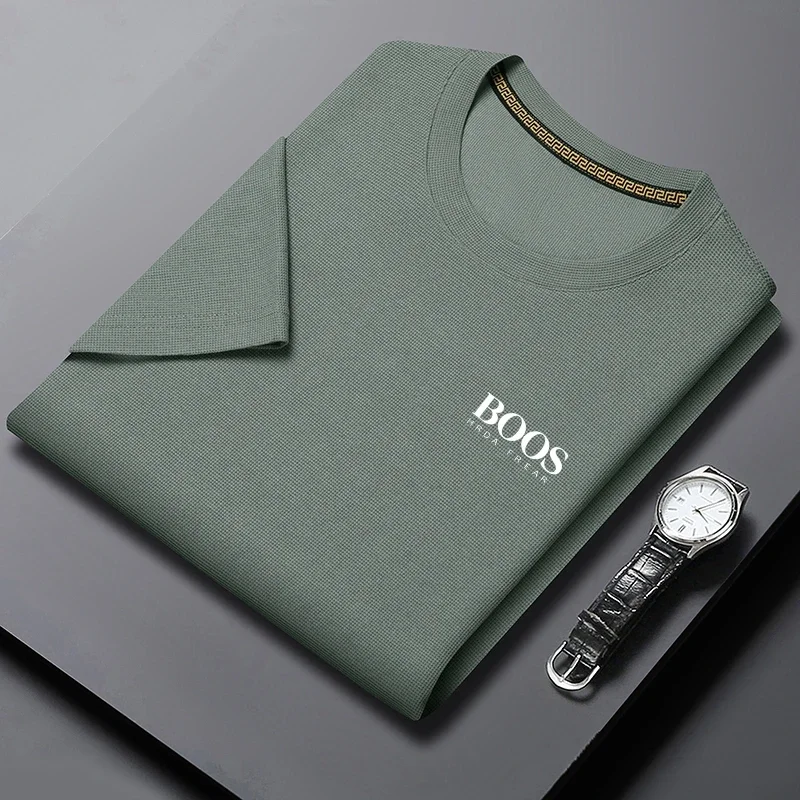 Men's T-shirt New Embroidered Summer Round Neck Short Sleeve T-shirt Men's Short Sleeve Top Harajuku Men's Clothing T-shirt image 5