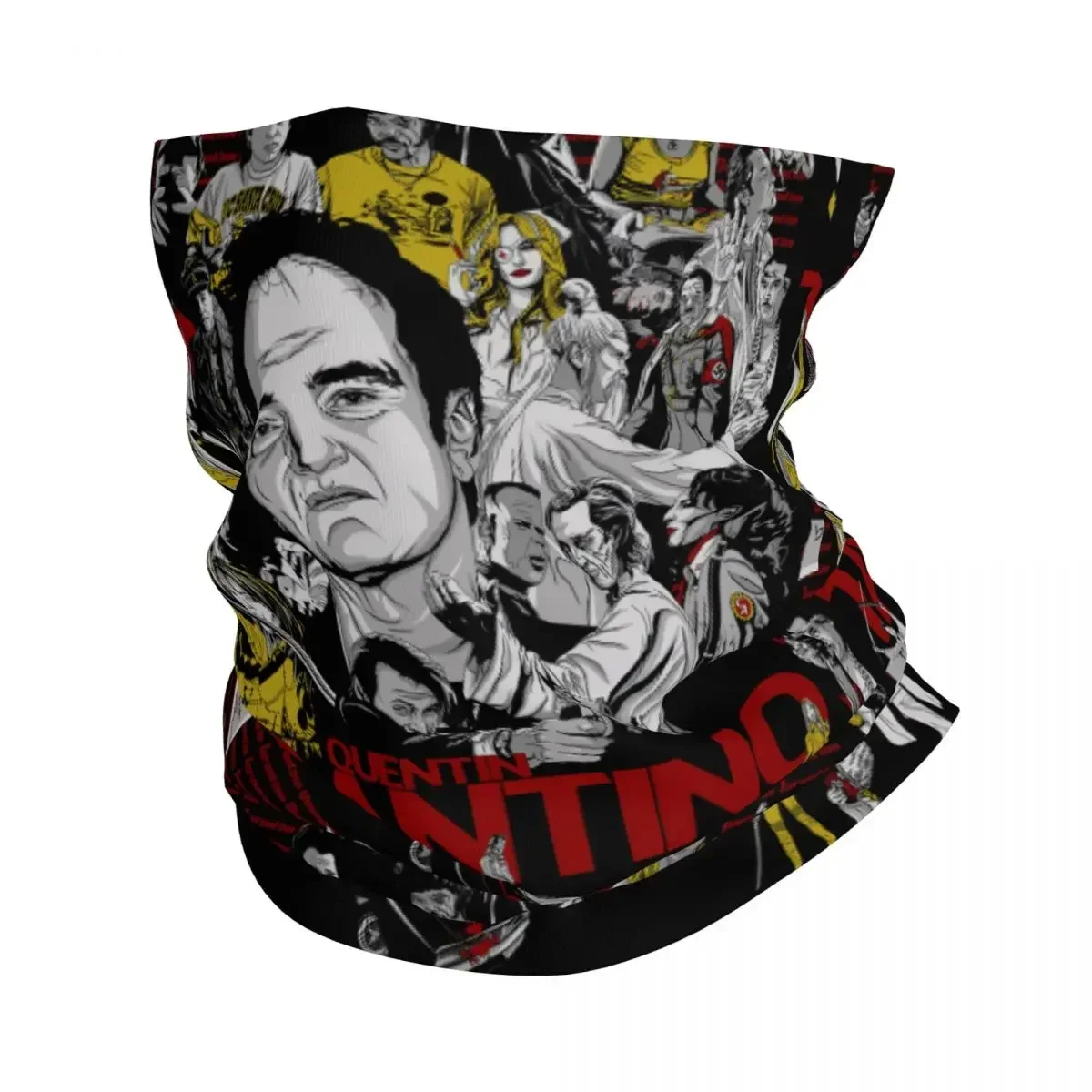 Quentin Tarantino Movie Collage Bandana cuello polaina a prueba de viento bufanda facial cubierta Bill Pulp Fiction diadema tubo pasamontañas