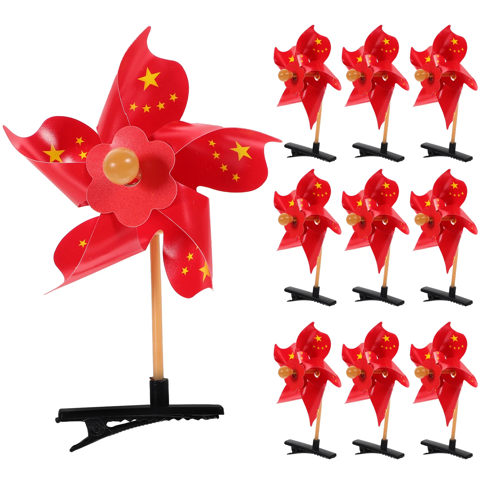 

20 Pcs Windmill Hairpin Cute Clips Funny Barrettes Christmas Girl Small Plastic for Little Child Girls Accessories