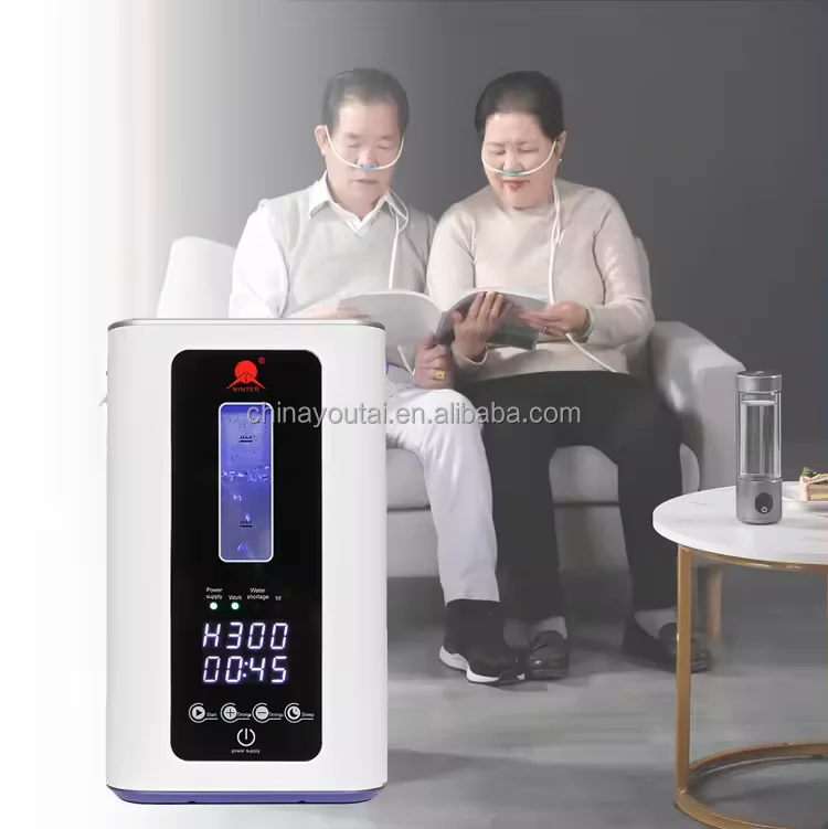 Factory H2 Pure 99.99% SPE Technology Body Health And Anti-aging Hydrogen Inhalation Machine