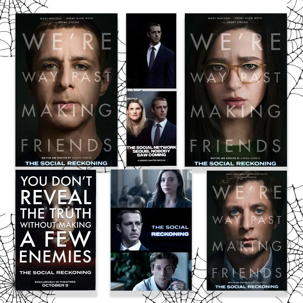 Movie The Social Reckoning Poster Graphic Wall Art Poster HD Waterproof PP Paper Print for Bedroom Living Room Office Decor Gift