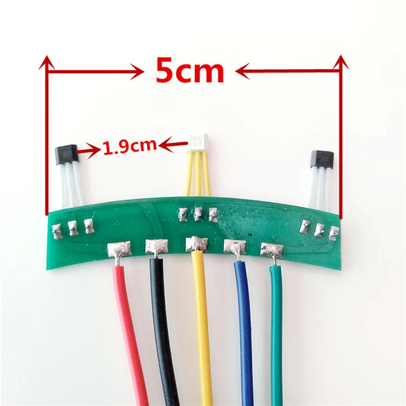 (.) 2-Wheels Electric Vehicles Motor Hall Sensor With Board Cable 213 Motor Hall Sensor 60 Degree For Element E-Bike