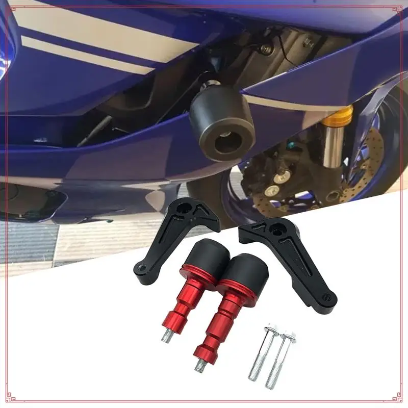 

Motorcycle Aluminium Alloy Falling Protection Frame Slider Crash Pad Protector For YAMAHA YZF-R6 2017-2022 Replacement Parts Red