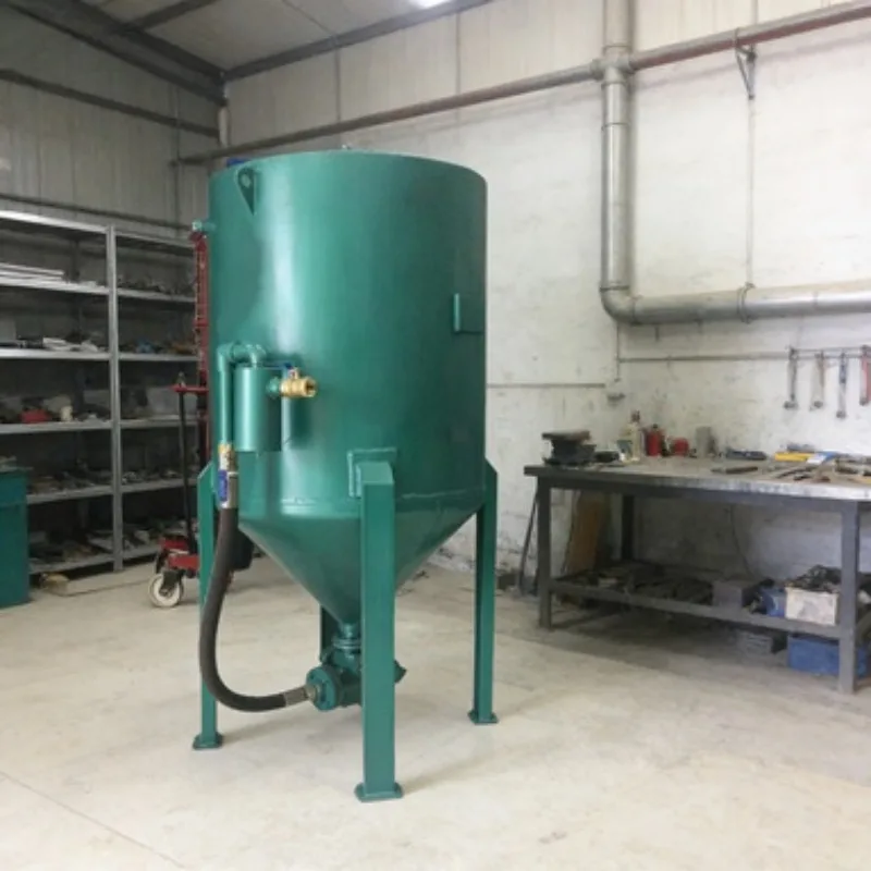 Sandblasting Tank Machine 100-800KG Large Capacity Abrasive Blasting