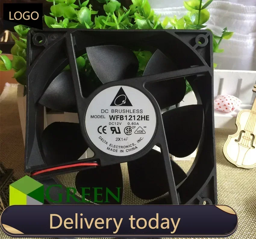 

The Original Delta WFB1212HE 12038 120MM computer /server case Big power Cooling fan 12V 0.6A with 2pin