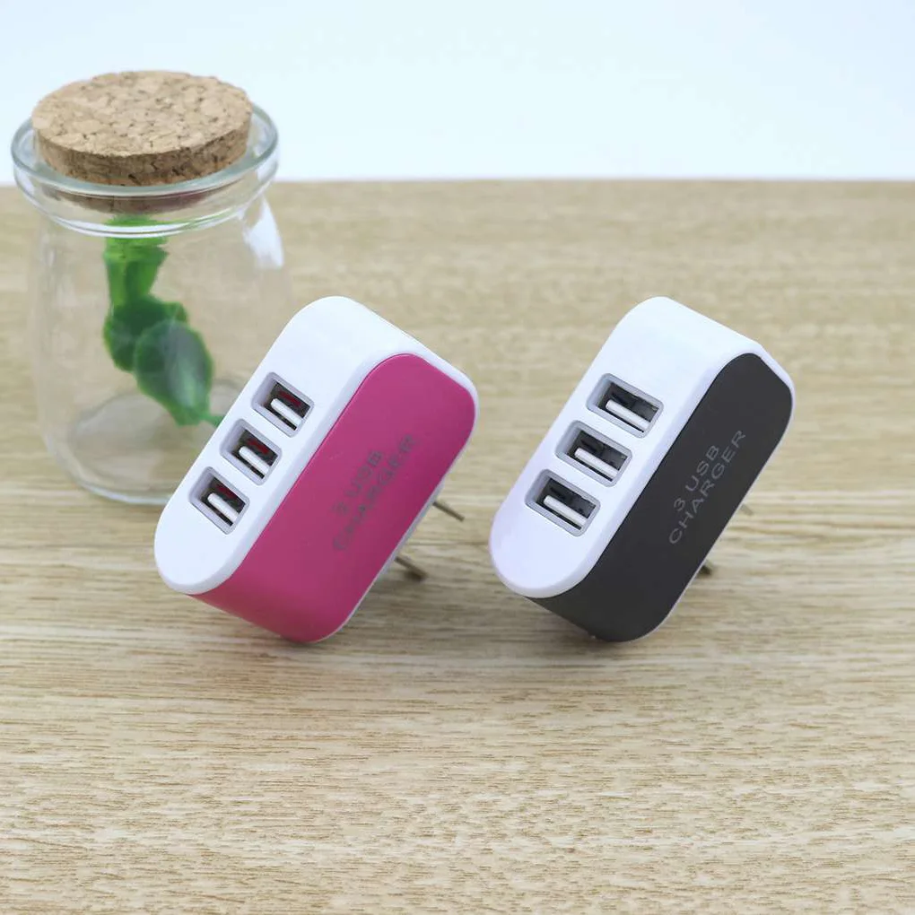 كاندي اللون USB الجدار شاحن ، محول الطاقة ، شحن الهاتف ، MP3 ، 3 منافذ