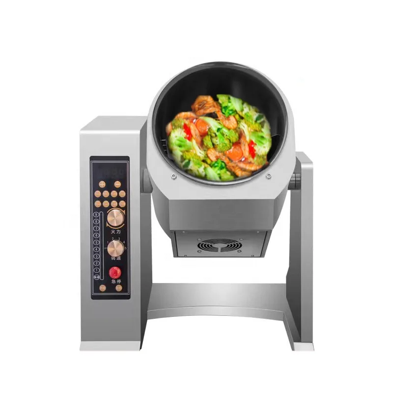 New Fashion Multi-gear Adjustment Wok Cooking Machine Fast Food 220V Cooking Robot For Food Kitchen