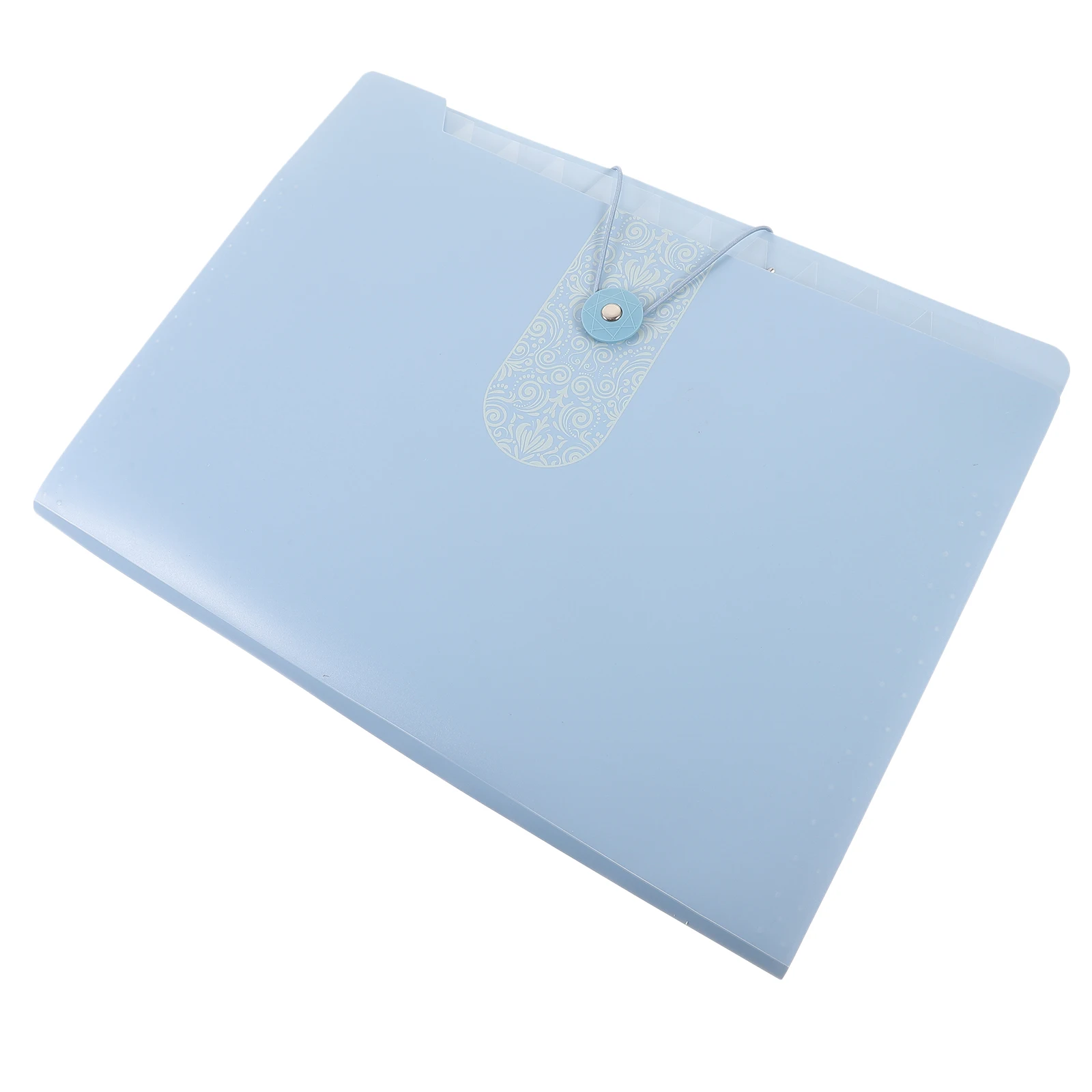 

A4 Accordion 12 Layers for 300 Papers Blue Labels Portable Folder With Multi Layer File Bag Holes Document Storage Folder