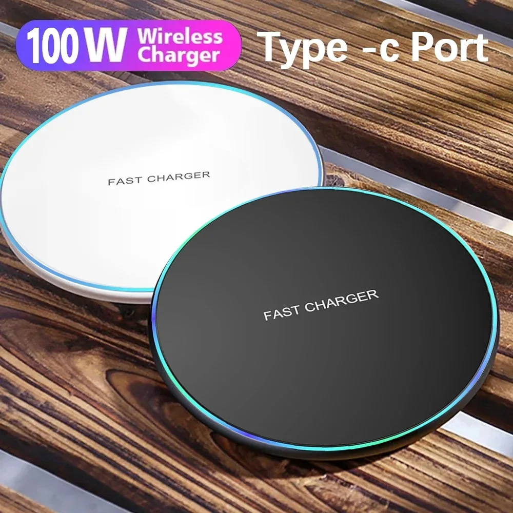 40W Fast Wireless Charger Pad Compatible with iPhone Galaxy S24/S23/S22/S20 Xiaomi - Wireless Charging Station