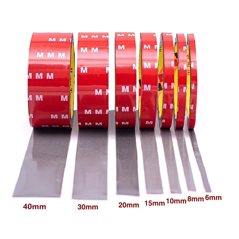 3Meters Extra Strong Double Sided Tape Adhesive 0.8mm Thick For Car Industry Special High Viscosity Mounting Fixing Sticky Tape