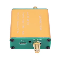 0.1MHz‑6GHz Ultra Low Noise Gain Block Amplifier 20dB Professional Wide Frequency Range for Shortwave RF Software Defined Radio