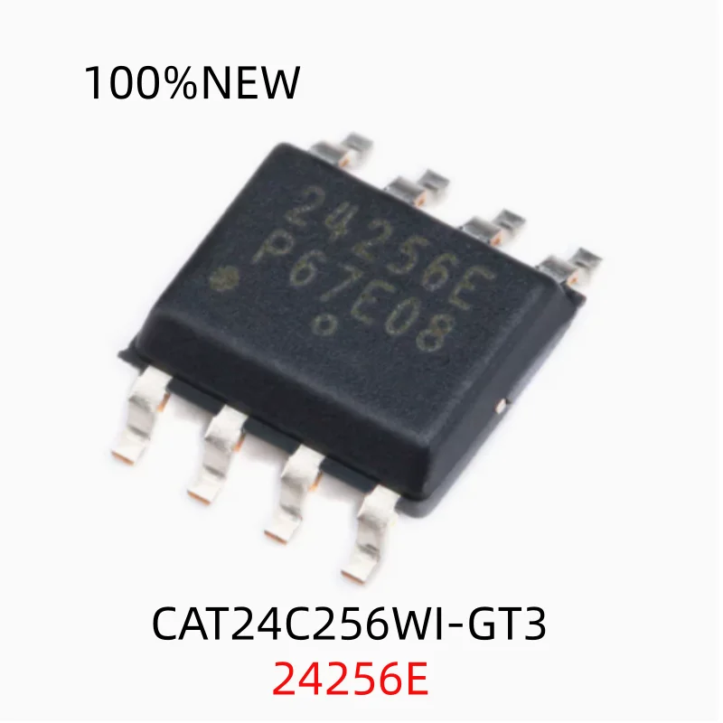 (10Pcs)100% New Cat24C256Wi-Gt3 24256E Sop-8 Eeprom Memory Chip Serial 256Kb I2C Integrated Circuit Ic
