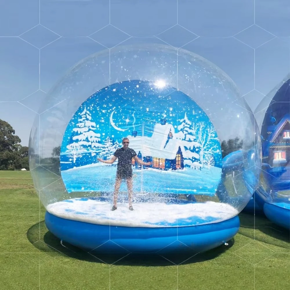 Christmas Decoration Structural Building Ice House Photo Booth Inflatable Bounce House